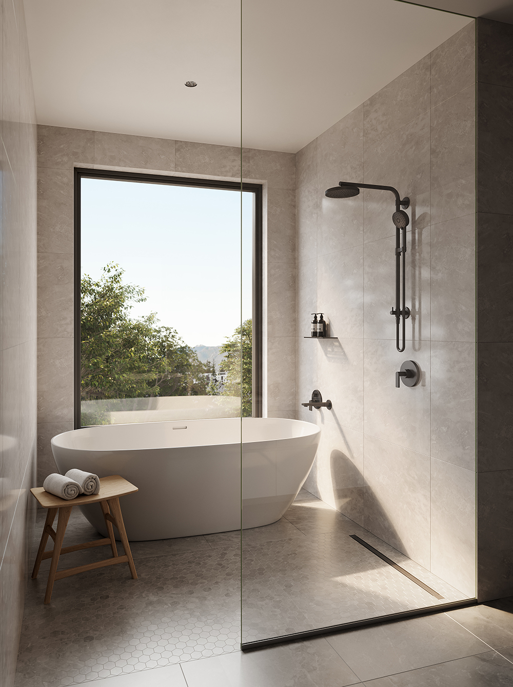 Penthouse ensuite bathroom